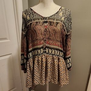 Umgee Paisley-print blouse